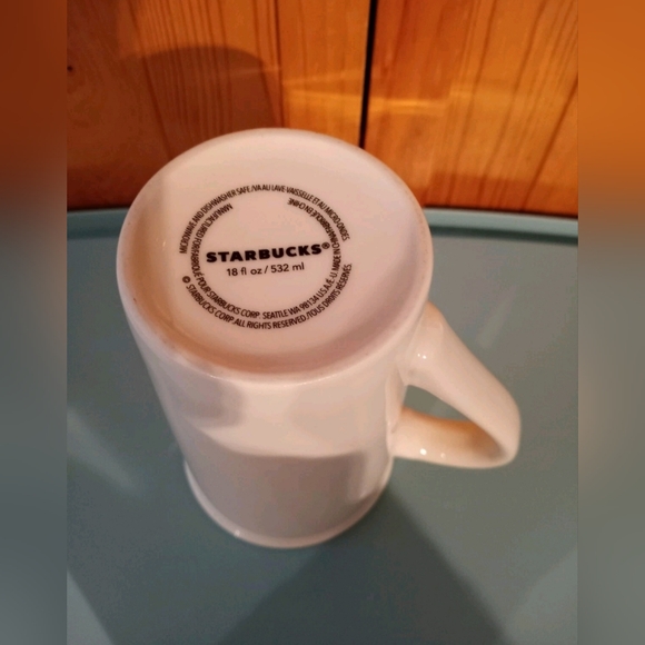 Starbucks  Large White Teavana Mug Cup 18 oz - Picture 5 of 6